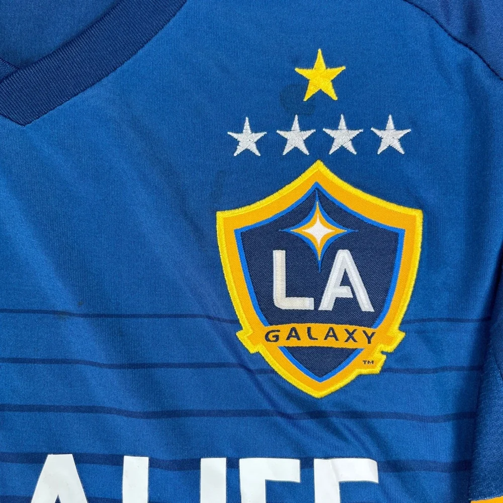 Adidas LA Galaxy Jersey Men Small Blue Herbalife World Cup MLS Soccer Shirt SEAN
